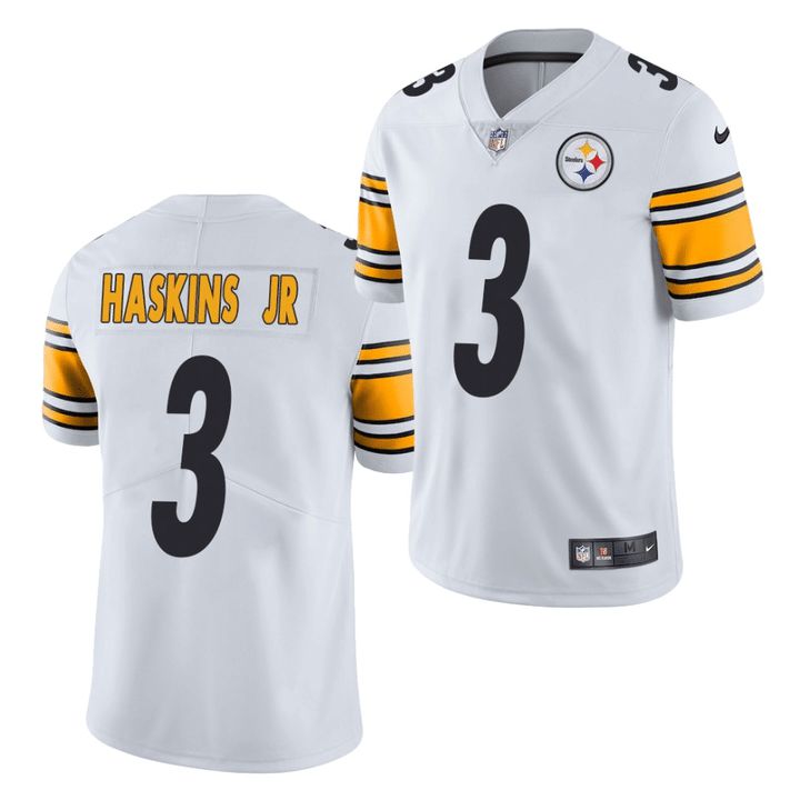 Men Pittsburgh Steelers 3 Dwayne Haskins jr Nike White Vapor Limited NFL Jersey